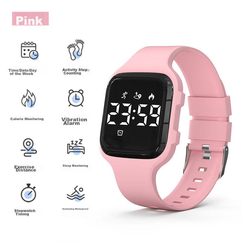 Koshi Junior Student Boys Sports Waterproof Vibration Alarm Wristwatch Children's Electronic Watch for Boys