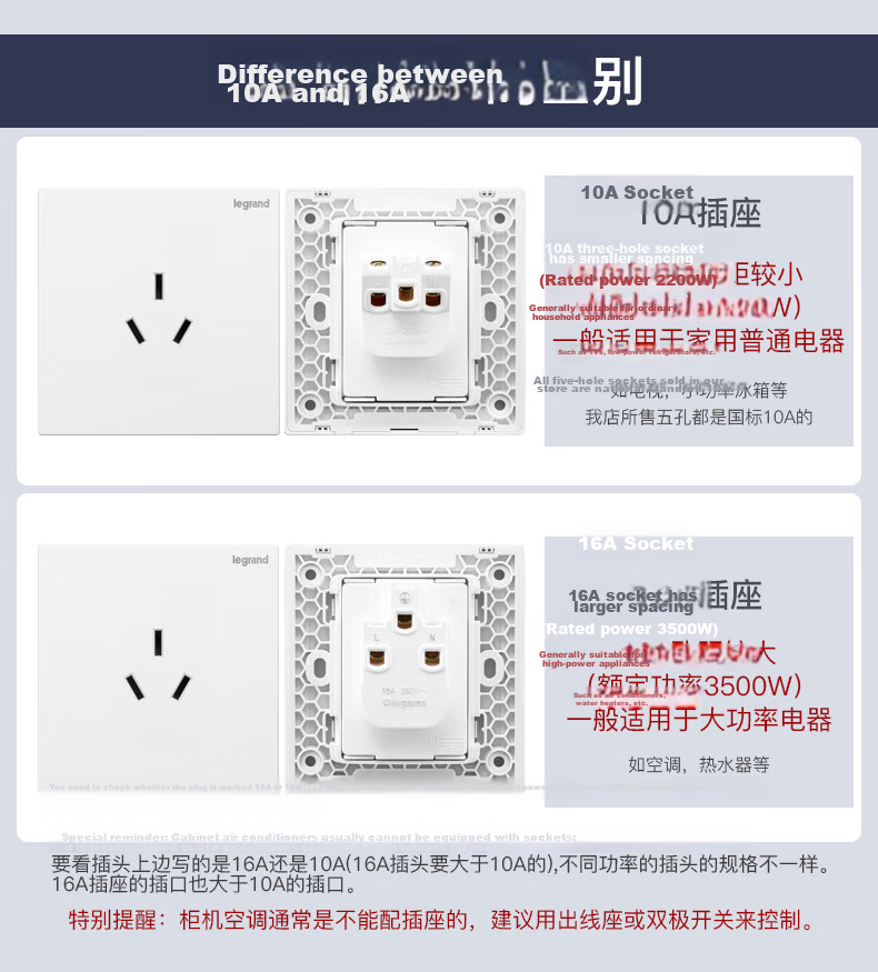 LEGRAND Switch Socket Panel, Shidian Milan Gold Frameless Large Panel, 86 Type, Three-Gang Double-Control Switch Panel 25