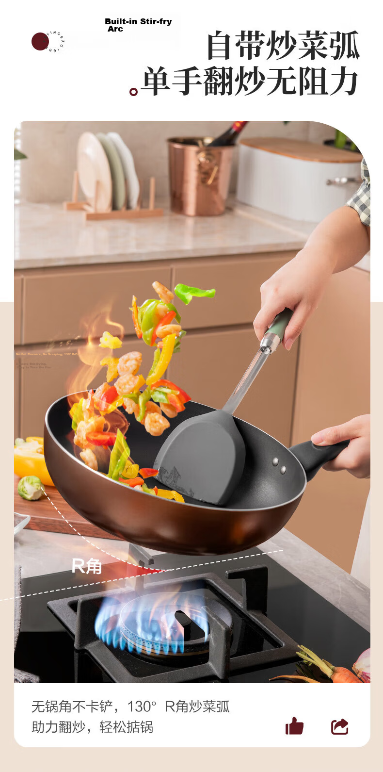 ASD Non-Stick Frying Pan JL28G2WG-C 8