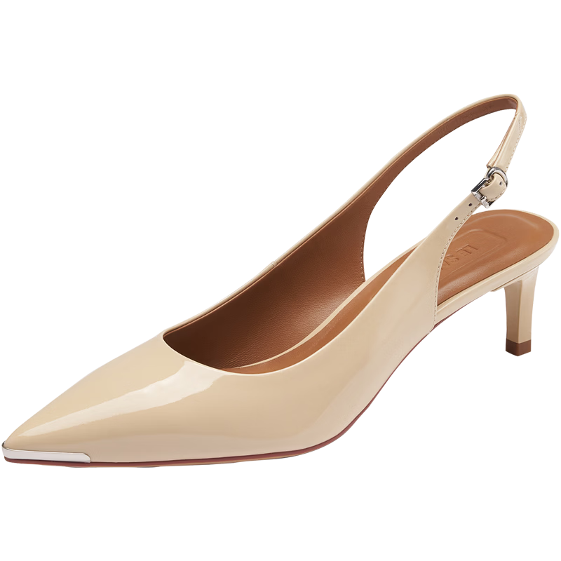 Laird 2026 New Elegant Urban Commuter Pointed High Heel Sandals for Women 41801 Soft Matte Yellow LYP 37