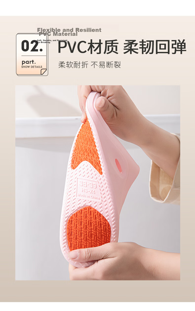 Yuzhaolin Maternity and Elderly Non-Slip Slippers Women's Summer Bathroom Extra Large Size Men's Sandals YG005 10