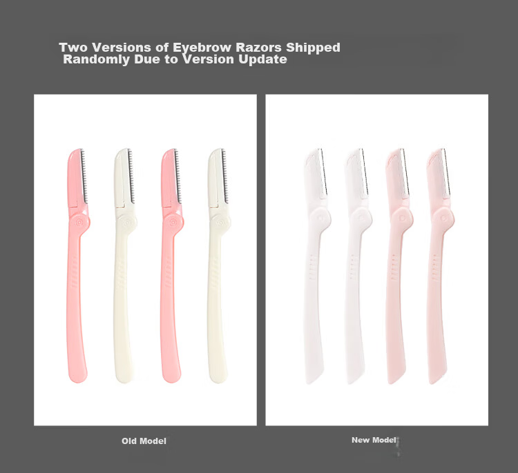 UPLUS Imported Safety Eyebrow Razor 3-Piece Set with Protective Guard 5