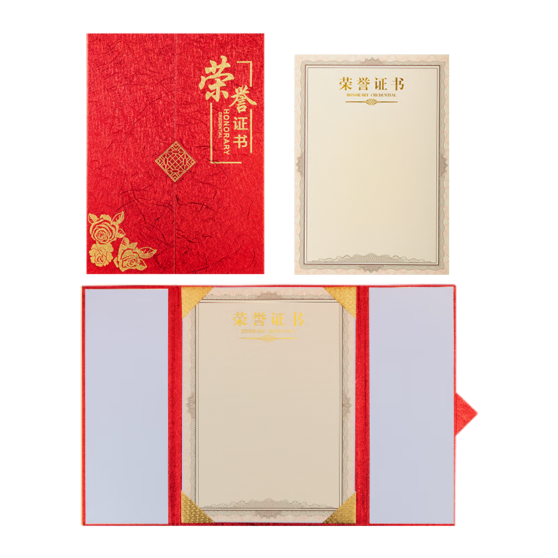 M&G 10-Pack 12K Honor Certificates Tri-Fold Design Specialty Paper Cover with Inner Sheets/Printable Templates ASC993R1 Includes 11 Inner Sheets