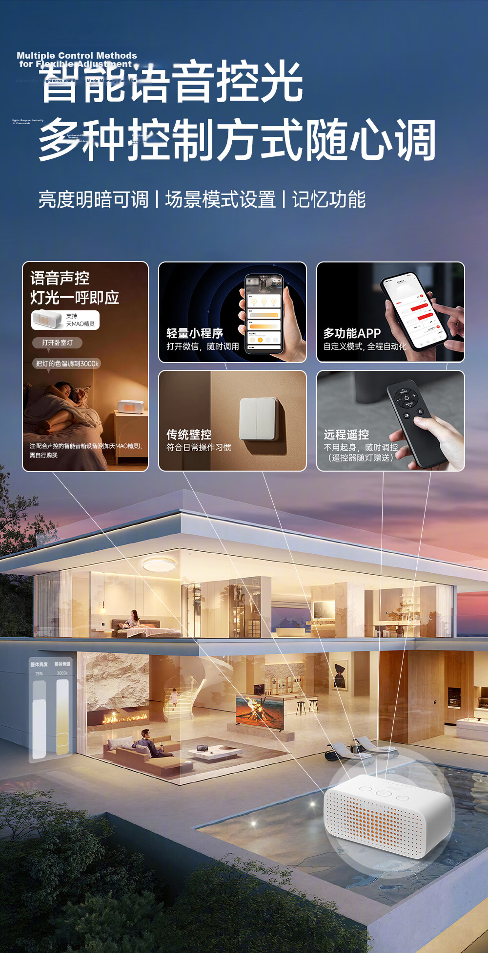 HP Living Room Ceiling Light LED Eye Protection Luxury Zhongshan Whole House Lighting Set Zhenzhiguang 20