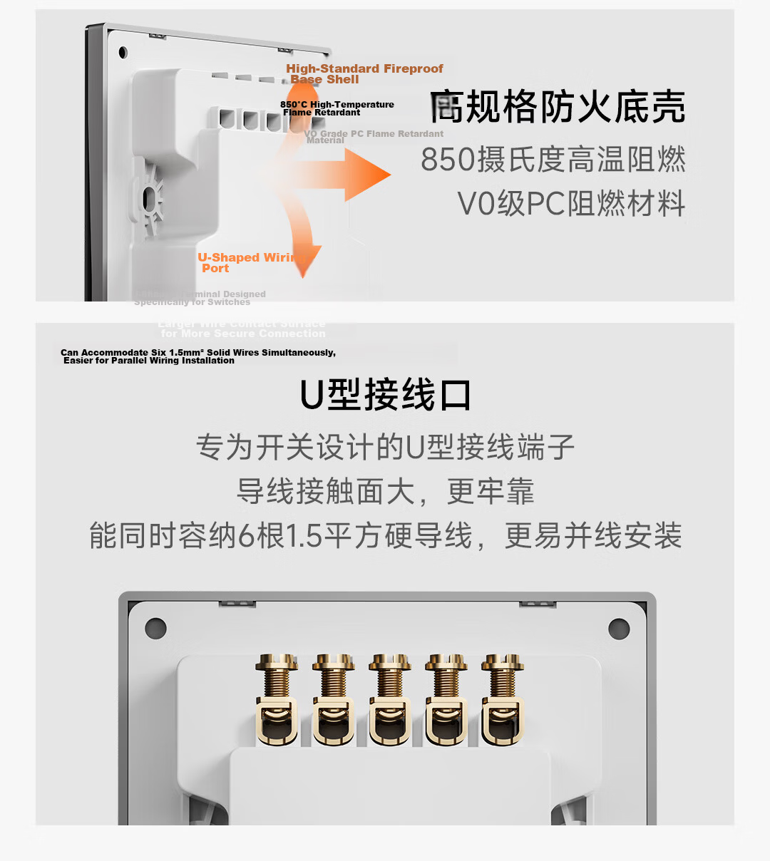 Linptech E3S Matching Switch Socket, Single-Port Category 6 Computer Network Socket, 86-Type Concealed Socket, White 18