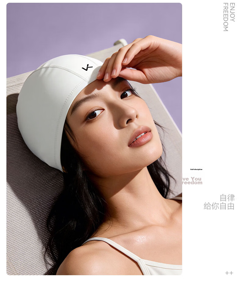 Keep Swim Cap Unisex Silicone Coated Comfortable Waterproof High Elastic Large Adult Cap 055 Deep Black 13