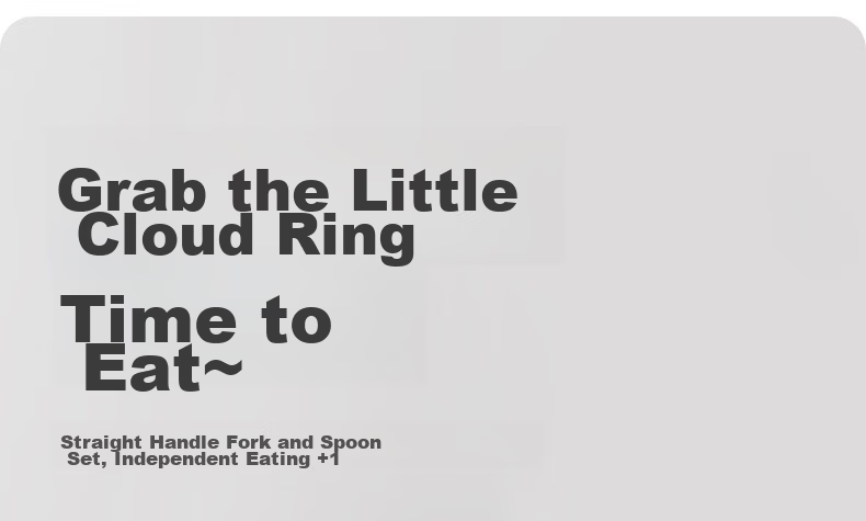 Betis Baby Feeding Spoon and Training Fork Set Cheese White 3