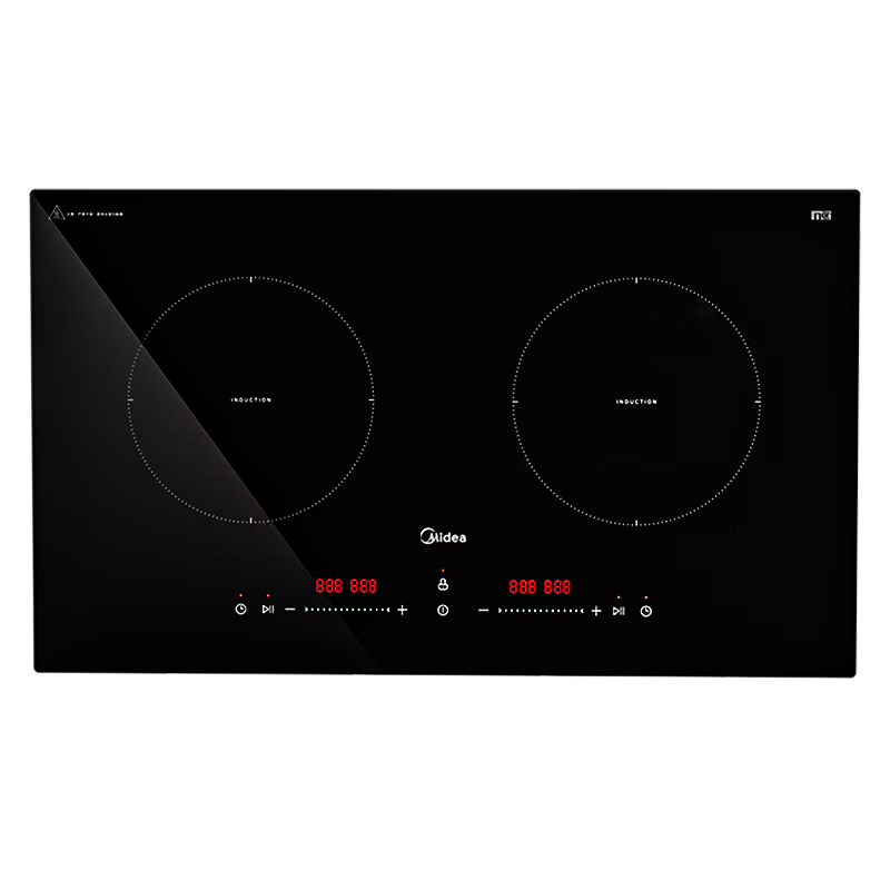 Midea Induction Cooker, Ceramic Hob, Dual Burner Electromagnetic Stove, Built-In, Household, High Power 3500W, Constant Even Heat, for Stir-Frying, Boiling Water, Hot Pot, Double-Burner Stove, Multiple Temperature Settings, DZ35CC10Z
