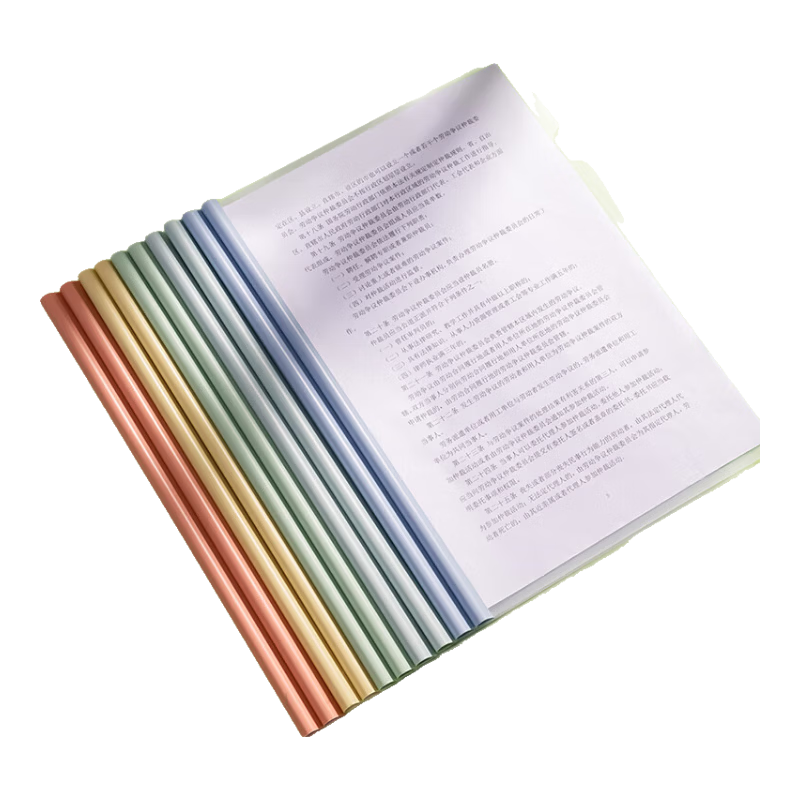 Deli Colorful Waterdrop Lever Arch File 10-Pack A4/10mm Student Document Folder PP610 Office Supplies