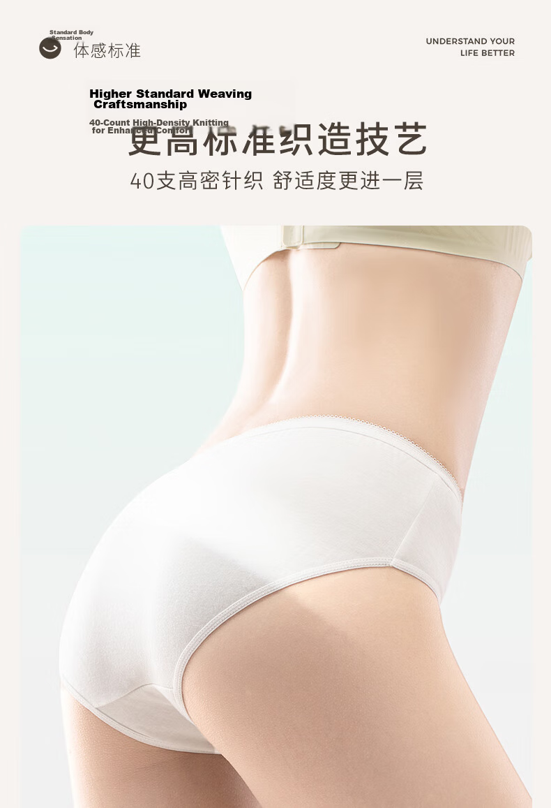 Youshiguang Disposable Underwear Wide-Leg Version 5-Pack, Women's Pure Cotton No-Wash Travel Loose-Fitting Version 3XL Size 14