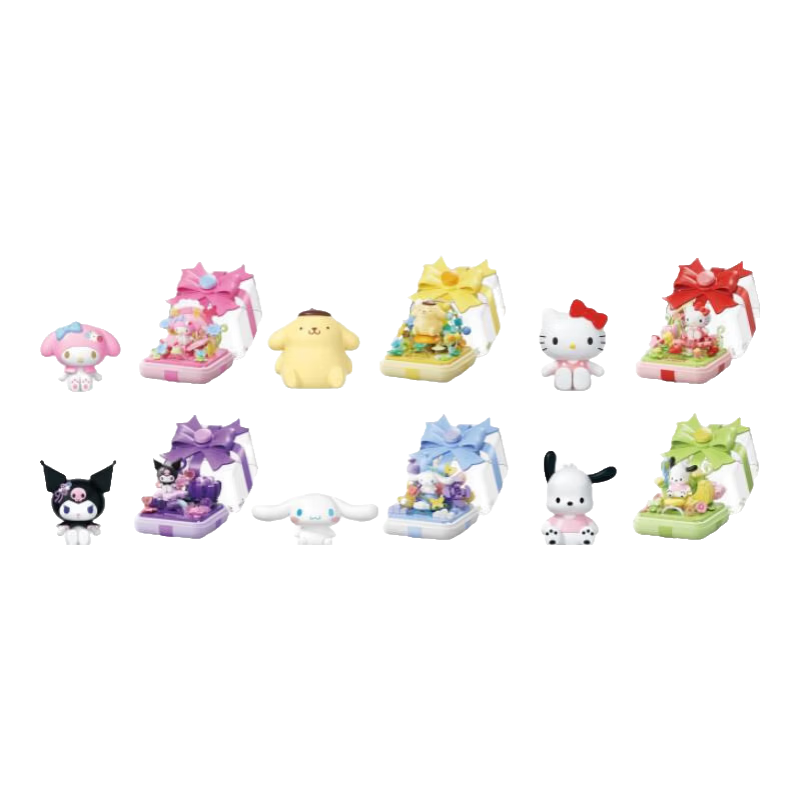 Moonlight Society Sanrio Collaboration Star Wish Finger Blind Box Building Block Toy Gift for Bestie Girls Children Birthday Present