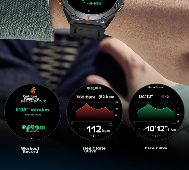Dickies Sports Smartwatch Heart Rate Blood Oxygen Sleep Monitoring Bluetooth Call Waterproof Multifunction CL-772 Light Brown 10