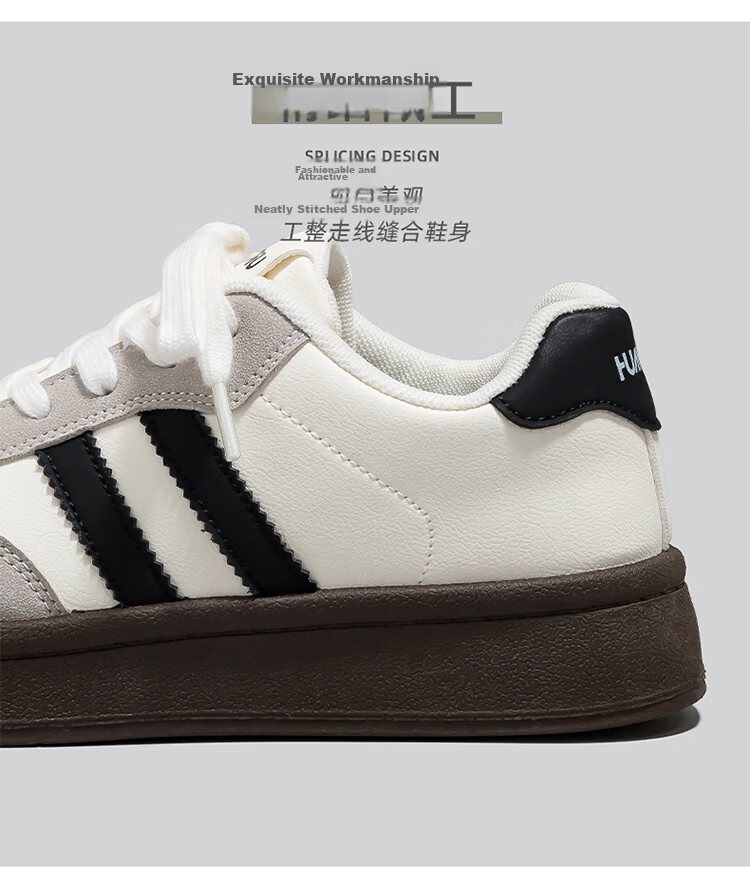 Global Original Vintage Style Black Women's Sneakers 2026 New Ins Versatile Thick Sole Height Increasing Skate Shoes 12