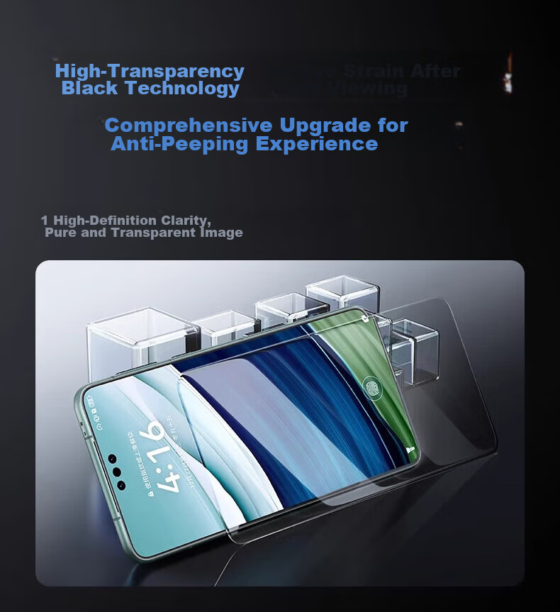 DIVI Privacy Screen Protector for Huawei Pura80Pro, HUAWEI P80pro+/ultra Full Coverage Curved High-Definition Anti-Fingerprint Protective Film 15