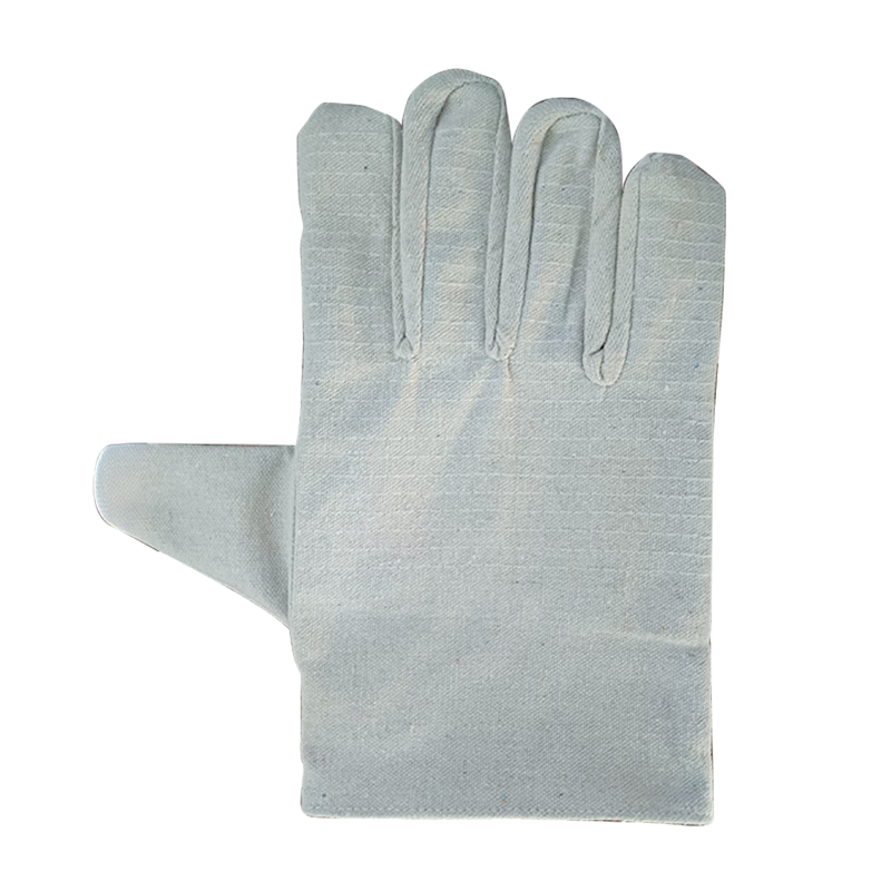 Huixiang JD Industrial Private Brand Double-Layer Canvas Gloves with Lining, 24-Stitch Reinforced, Thickened, Wear-Resistant, Tear-Resistant, 10 Pairs/Pack