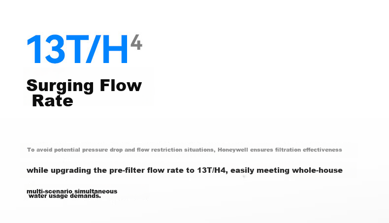 Honeywell Fully Automatic Timed Backwash Explosion-Proof Pre-Filter 15T High Flow Under-Sink Water Purifier Kitchen Use Universal Installation D40 7