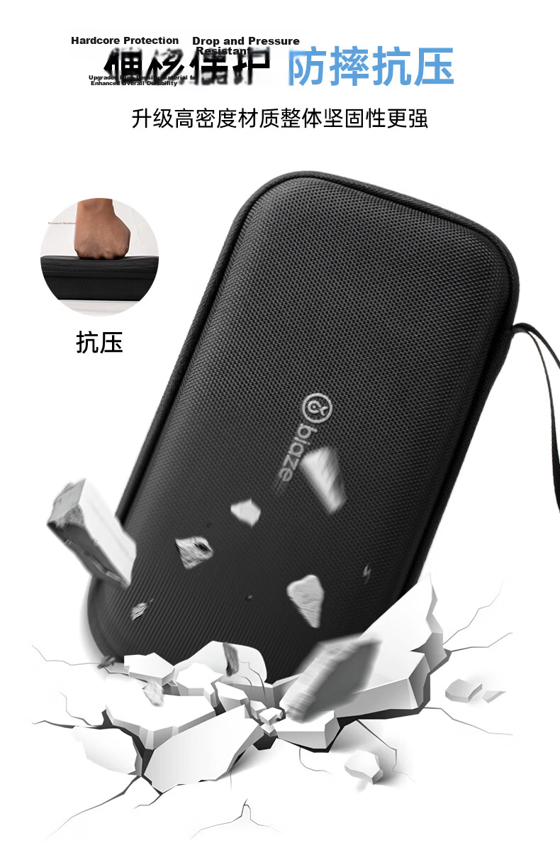 BIAZE DJI Pocket 3 Storage Bag All-in-One Camera Case Pocket Gimbal Camera Protective Case Portable Handheld Travel Accessory Bag Black XJ19 2