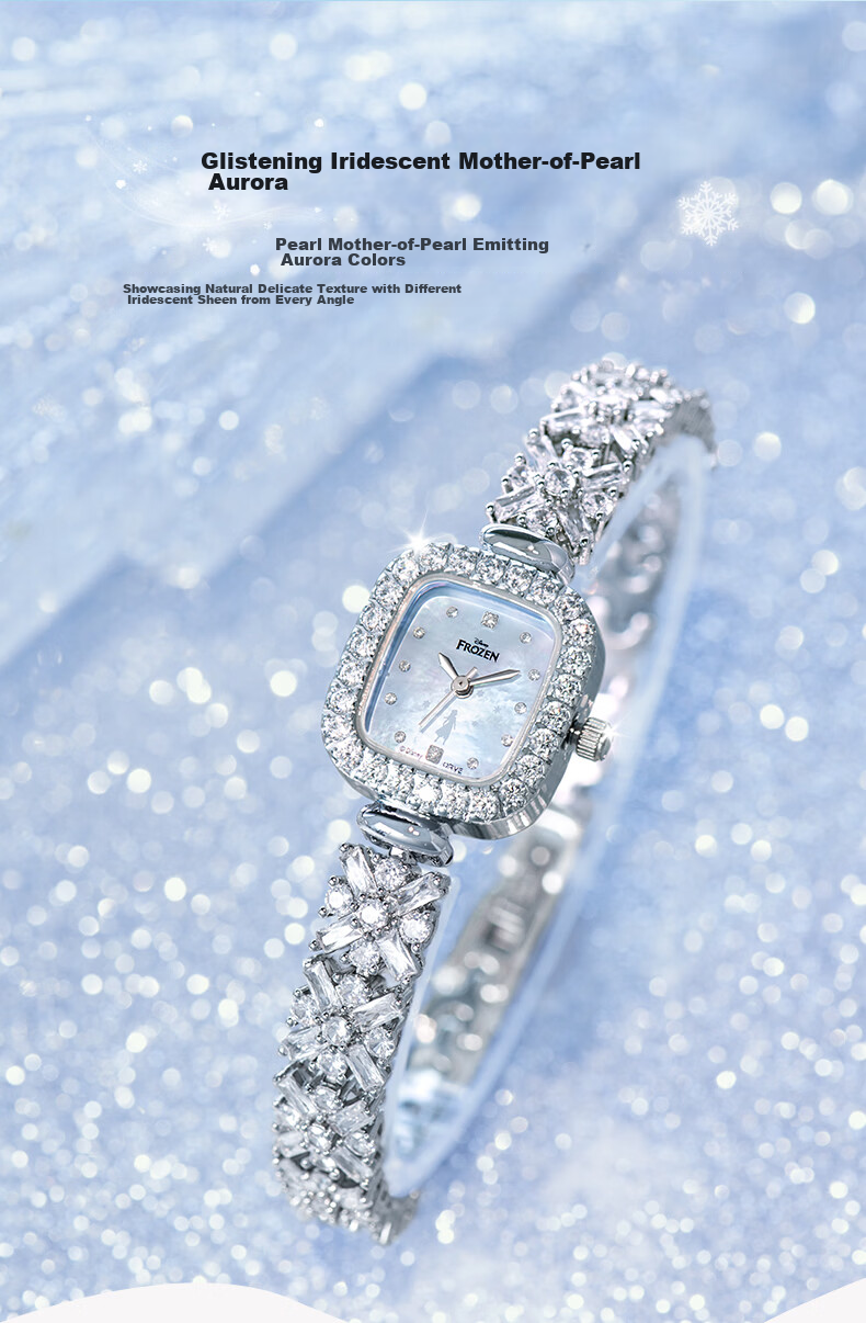 Disney Dreamy Snow Girls Quartz Watch Luxury Niche Gift for Girlfriend and Best Friend Birthday 7