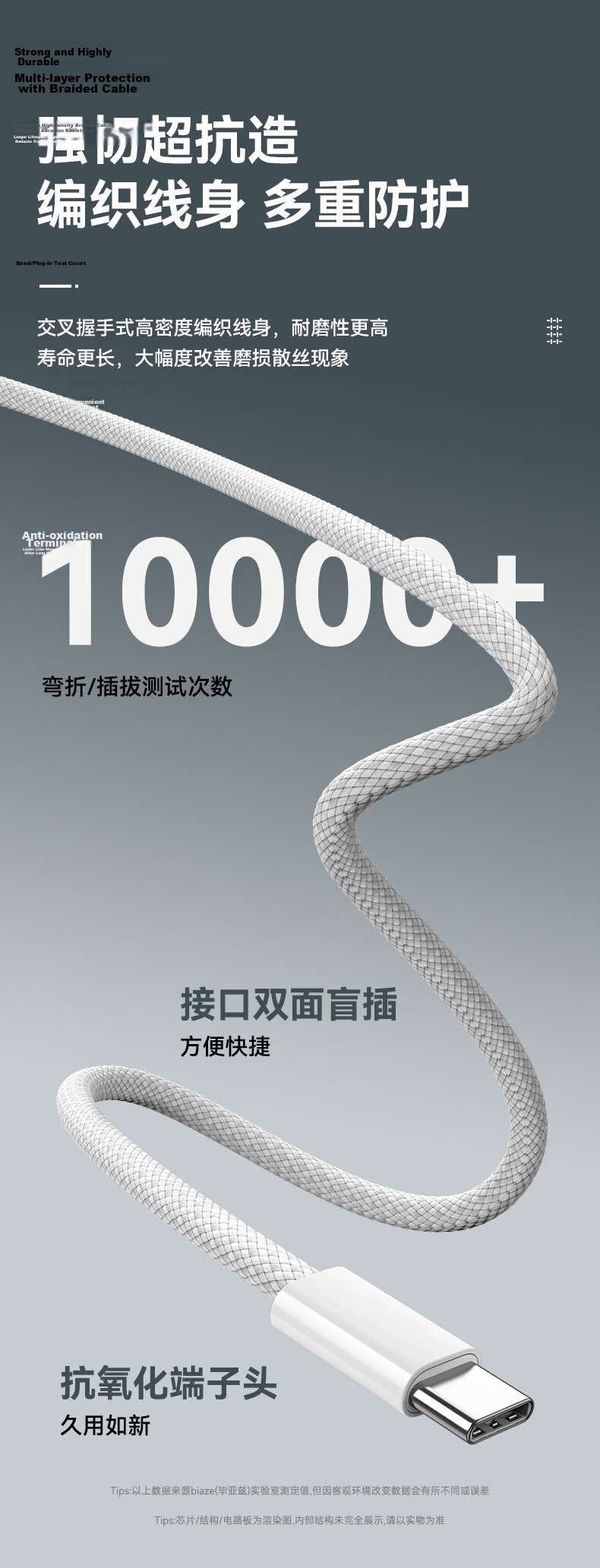 BIAZE Apple 17/16/15 Type-C Charging Cable USB-C Carplay 3A Fast Charging Cable for iPhone 16/15 Xiaomi Huawei Honor Phones 0.25m 8