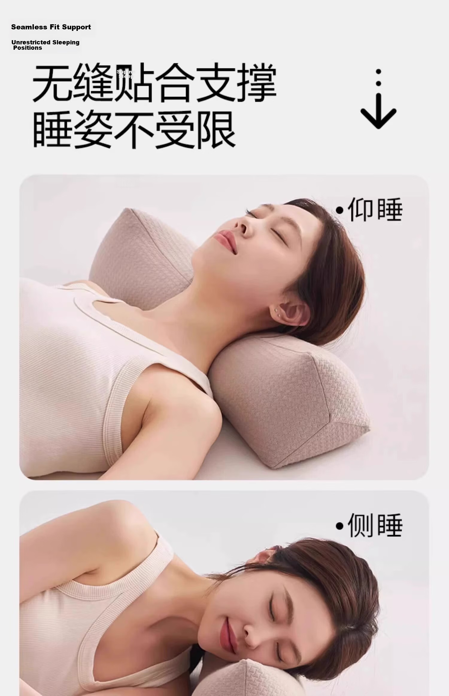 Aijiepu Cervical Pillow Neck Support Pillow 100% Buckwheat Cervical Traction Pillow Buckwheat Sleep Aid Cylindrical Nap Pillow 8