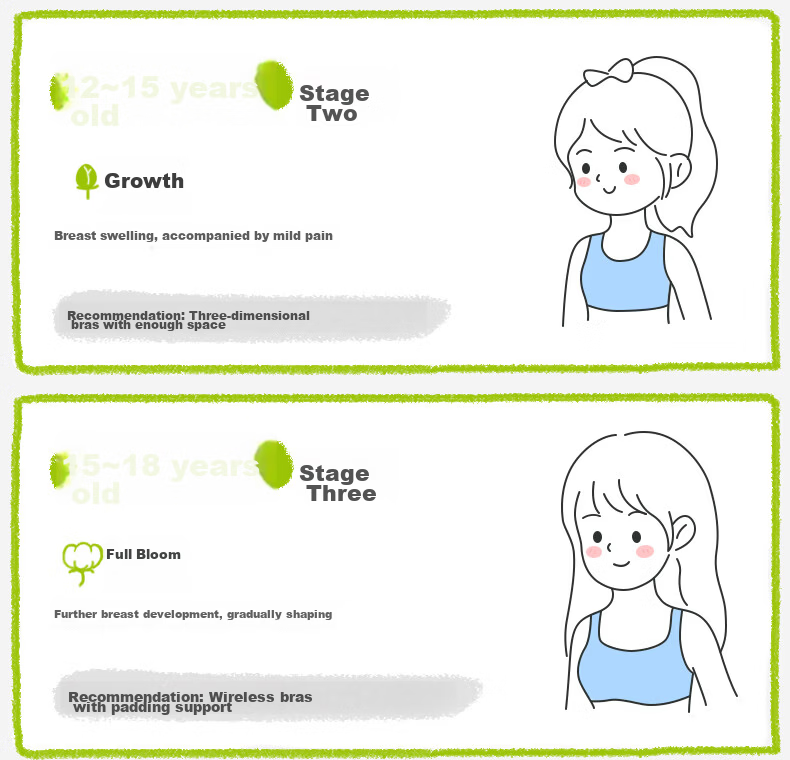 Miiow Lightweight Seamless Back Beauty Girl Sports Shockproof Bra for Middle and High School Students Development Stage Girls Camisole 21