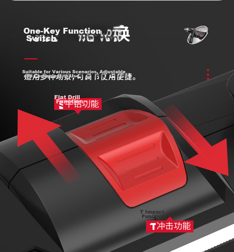DELIXI ELECTRIC Multi-Function Electric Hammer Drill Heavy-Duty Concrete Industrial Grade 1050W 5