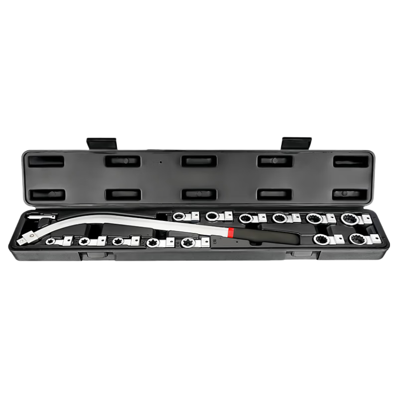 Kuanteng Car Engine Idler Tensioner Pulley Adjustment Wrench Extended E-Type Socket Wrench Special Disassembly Tool