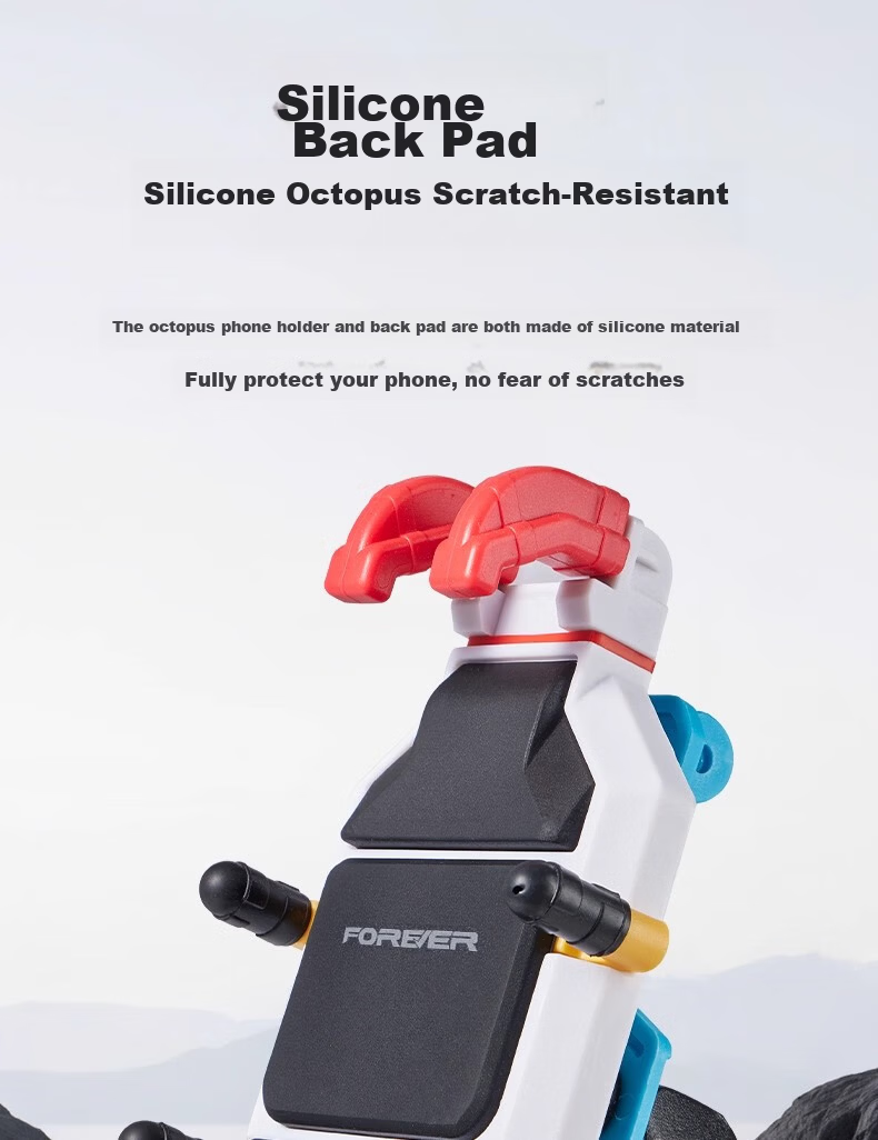 Forever Motorcycle Phone Holder Shockproof Anti-Shake Electric Vehicle Phone Mount Waterproof Compatible with Ninebot and Niu Electric Scooters 3
