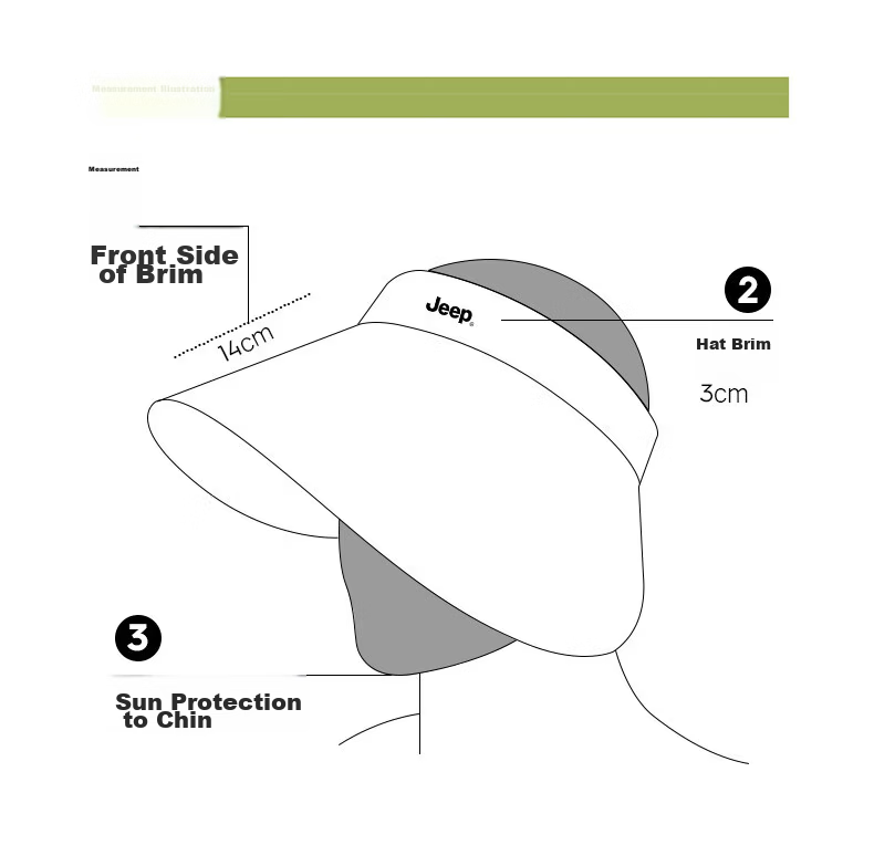JEEP Women's Summer Outdoor UV Protection Seamless Sun Hat 27