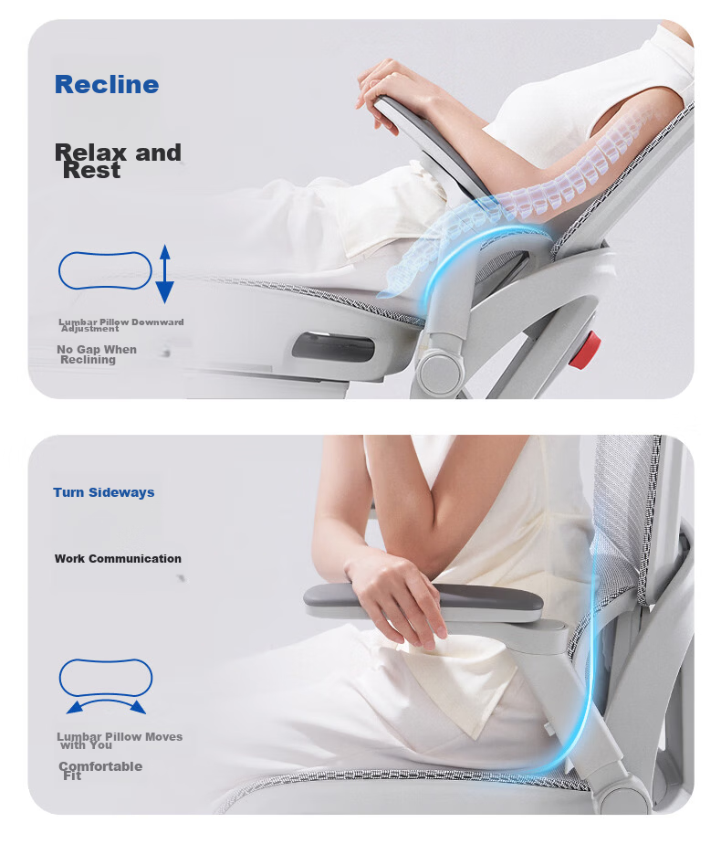 SIHOO B300Pro Ergonomic Chair Gaming Chair Office Chair Computer Chair Biomechanical Seat with 4D Lumbar Support And 6D Armrests 16