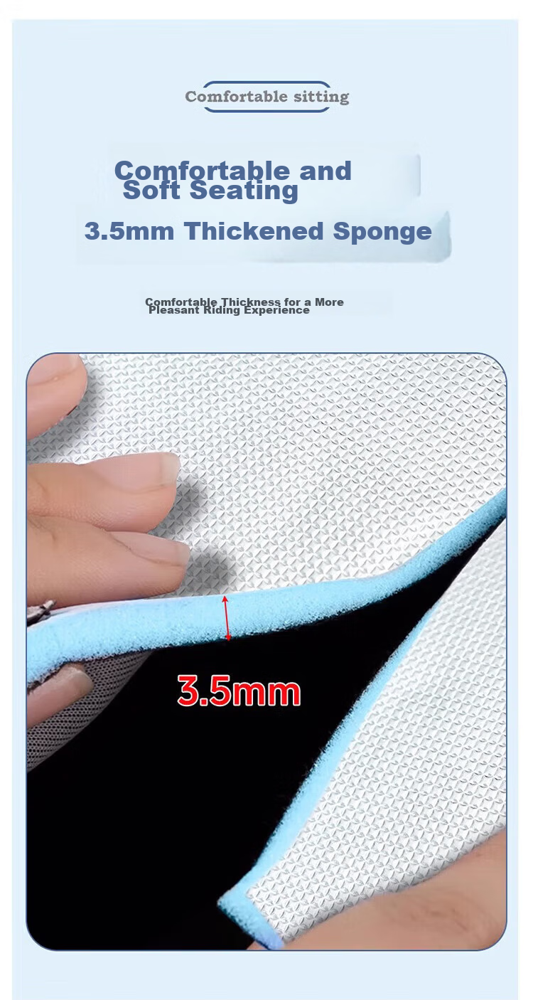 Chegui Mu Electric Scooter Seat Cover Motorcycle Protective Waterproof Sunproof Heat-Insulating Leather Seat Cover 3