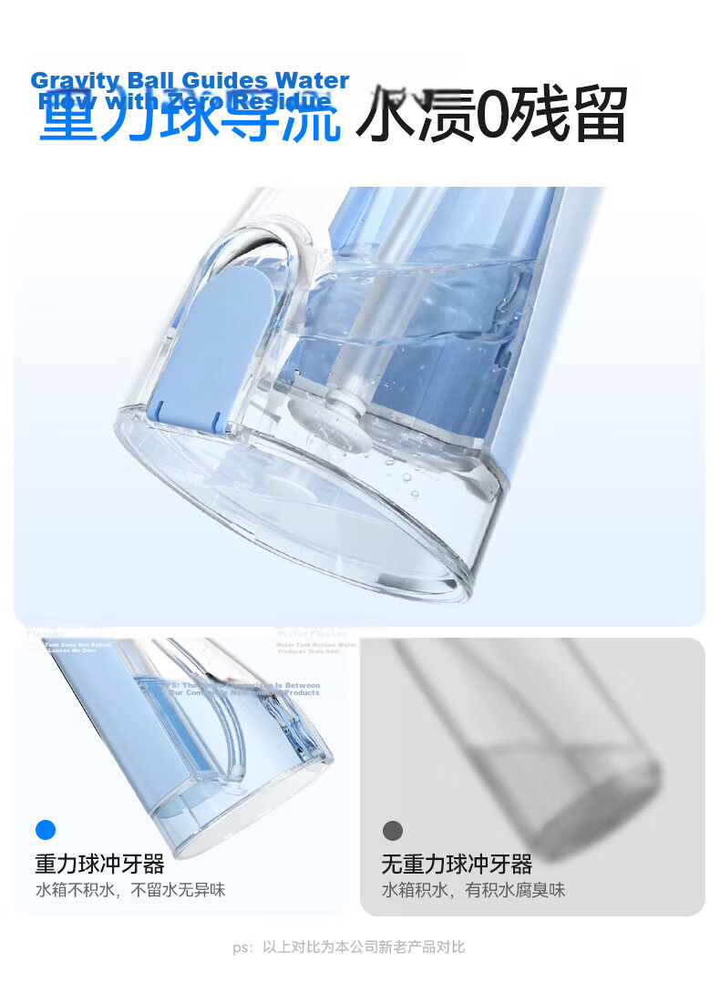 KONKA Oral Irrigator Home Dental Cleaner Teeth Washer Water Flosser Portable Upright Orthodontic Anti-Tartar Adult Couples Birthday Gift 17