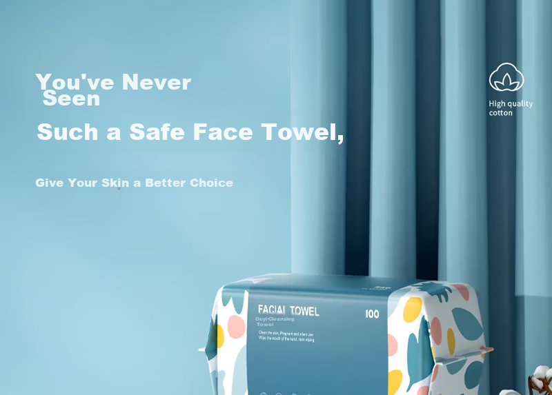 Ouyizi Facial Cleansing Wipes Disposable Thickened Non-Linting Dual-Use Dry and Wet Face Towels 90 Sheets * 6 Packs 9