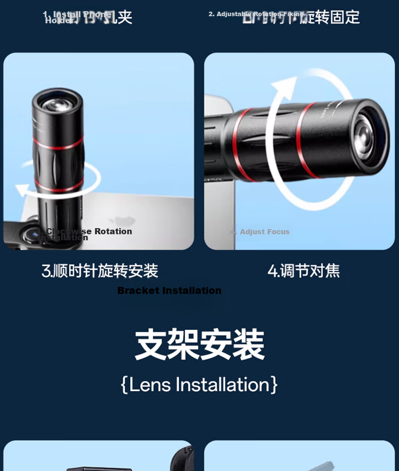 HUGE Monocular Telescope Birdwatching Ultra HD Professional Mak Zoom Large Aperture Outdoor Waterproof Stargazing Moon Observation 16