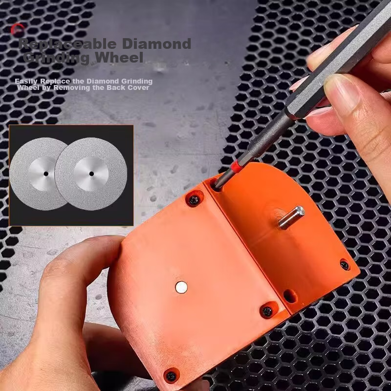 Junwen Portable Drill Bit Grinding Tool Special Grinder for Twist Drill Bits Milling Cutters Kitchen Knife Sharpener Drill Bit Repair Device 5
