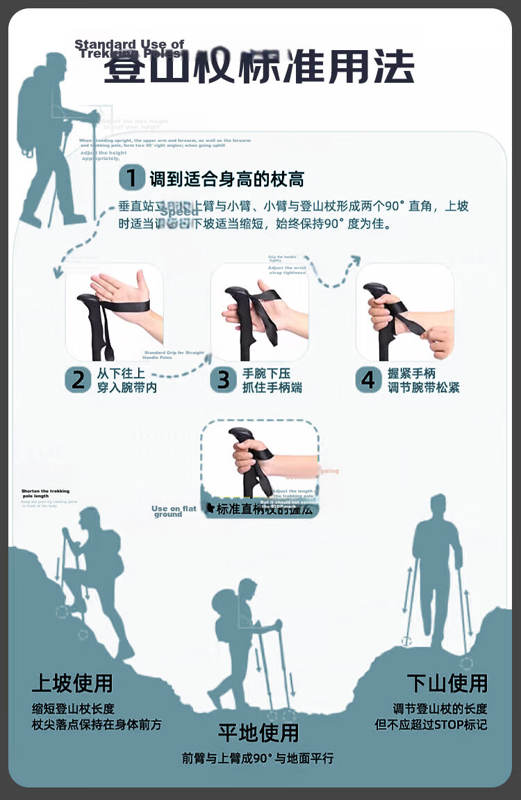 TOREAD Blon Trekking Pole 3K Carbon Fiber Outdoor Telescopic Hiking Mountaineering Stick Wild Orange 16