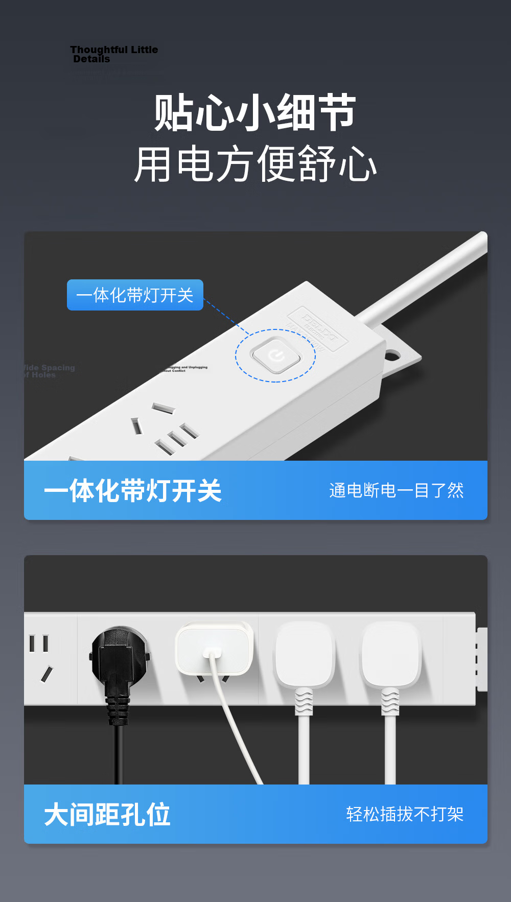 DELIXI PDU Desktop Overload Protection Under-Desk Gaming Cabinet Socket/power Strip/extension Cord/surge Protector, 6 Outlets with Master Switch, Total Length 2 Meters 10