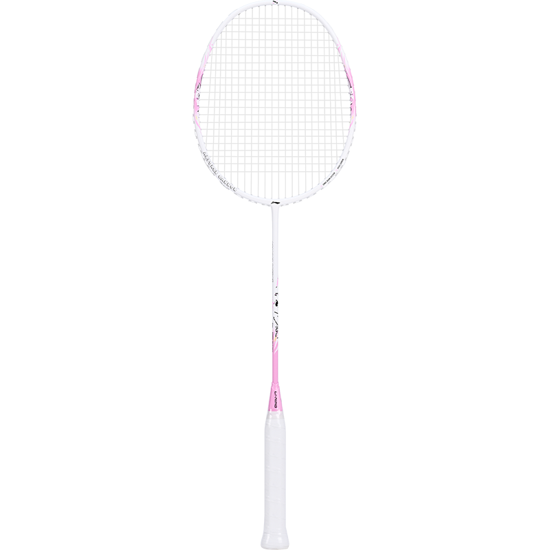 LI-NING Thunder Mini Steel Cannon Ningmeng Rabbit Full Carbon Offensive Ultra-Light High Tension Single Badminton Racket Pink 5U Pre-Strung
