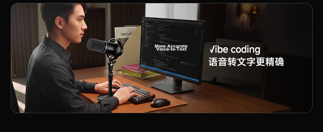 Maono Dynamic Wireless Desktop Microphone Noise-Cancelling USB Wired Three-Mode PD200W for Streaming, Gaming, Recording, Dubbing, and Mobile Karaoke 9