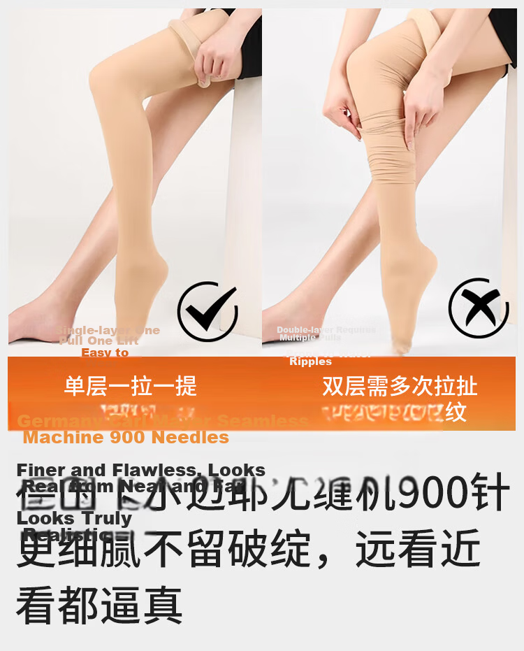 Avandi Women's Leggings [Spring New Bare-Leg Miracle] Luxury Invisible Matte Foundation Tights Apple Hip Pantyhose 10