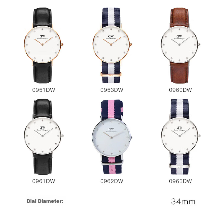 Daniel Wellington Imported DW Watch Women's Fashion Trendy Analog High-Value Birthday Gift for Girlfriend 0963DW 7