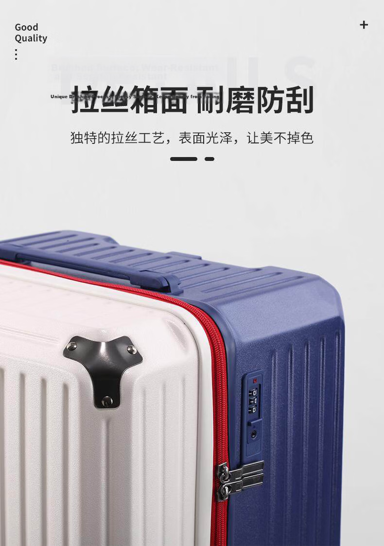 SGG Large Capacity Girls' Luggage Cute Travel Suitcase Thickened Spinner Wheels White 30 Inch 8