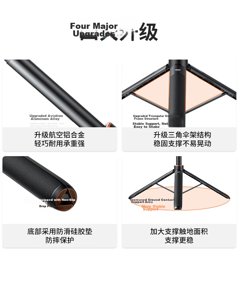 VRIG TP-21 Portable Tripod Handheld Selfie Stick Extension Rod for DJI Action 6/5 Pro/4 Pocket 4 Feiyu Luna Sports Camera Accessories AcePro2 Mount 4