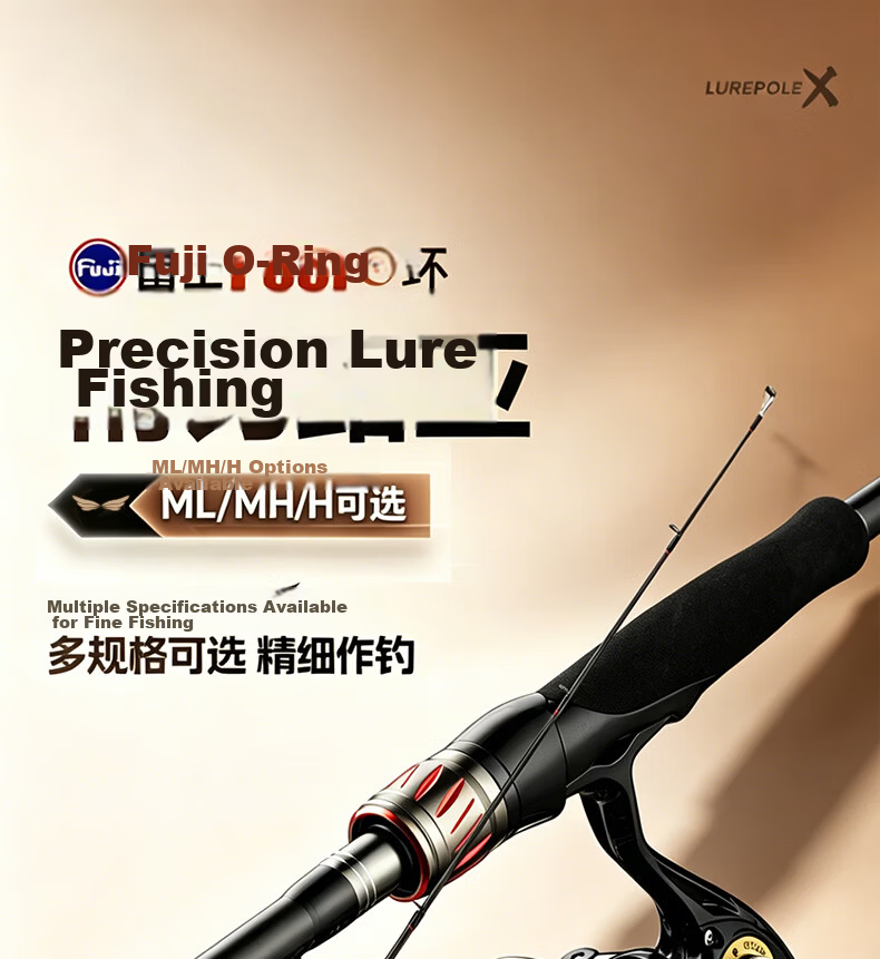 Wei Alliance 1.8m ML Straight Handle Lure Rod Smooth Casting Long Distance Versatile Bass Pike Blackfish Fishing Rod 1