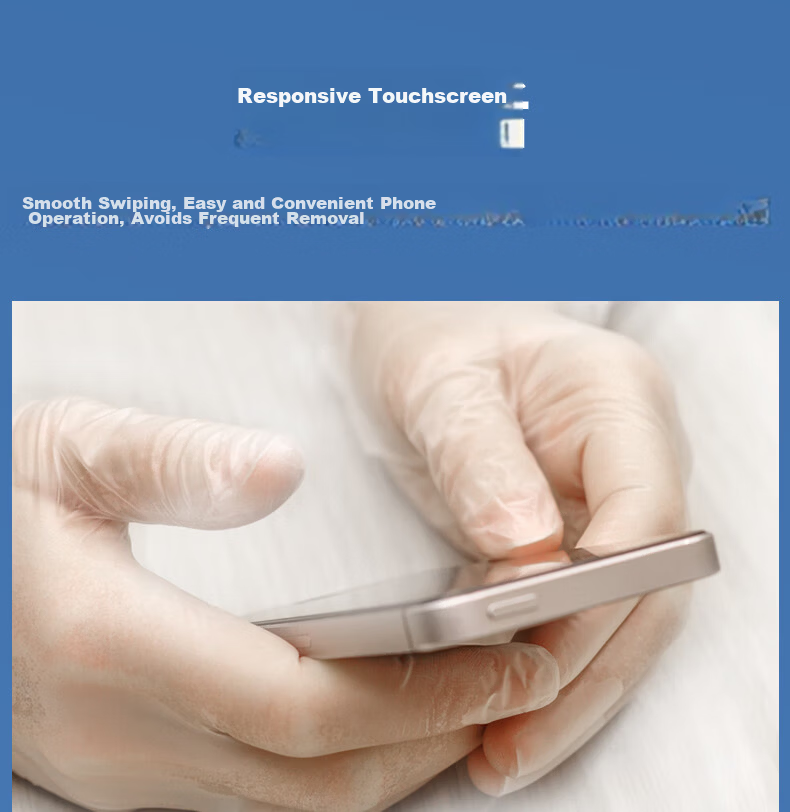 Usjing Disposable PVC Gloves 100pcs XL Food Grade Laboratory Beauty Cleaning Baking Catering Kitchen Gloves 6