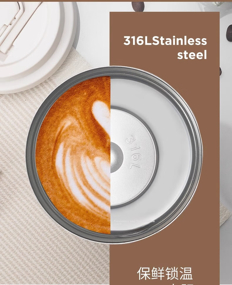 HOOMEY Insulated Mug Ceramic Lined Inner Coffee Cup for Men And Women, Stylish Straw Water Bottle 2025 New Cold-Keeping Cup 7