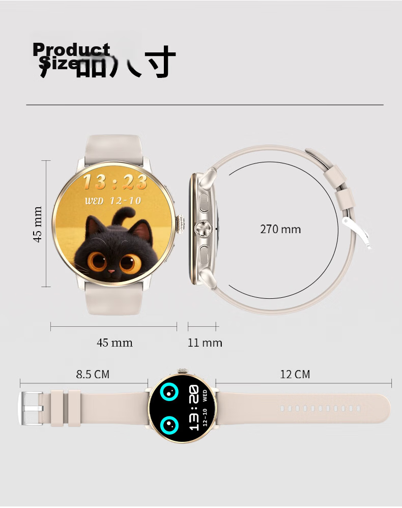 YMOYM Women's Luxury Smart Phone Watch with 5G Video, WeChat, SIM Card, AI Navigation for Students and Adults 23