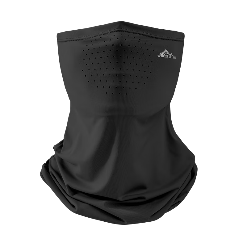 JEEP SPIRIT Men's Sunscreen Face Mask Cycling Ice Silk Mask Neck Gaiter Summer UV Protection Dustproof Face Cover Mountaineering Gear for Women