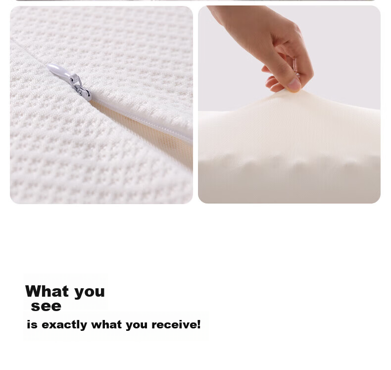 Half Crescent Moon [Imported from Thailand] Latex Pillow for Neck Support, Sleep Aid, Natural Sleeping Pillow Core for Adults and Children, Dormitory Use 28