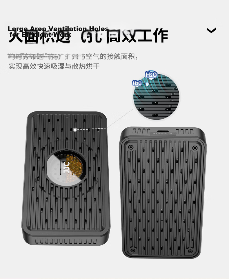 JJC Electronic Desiccant Card Reusable Dehumidifier for Figurines, Stamps, Antiques, Camera Lenses, Moisture Absorber Box (Random New or Old Version) 15